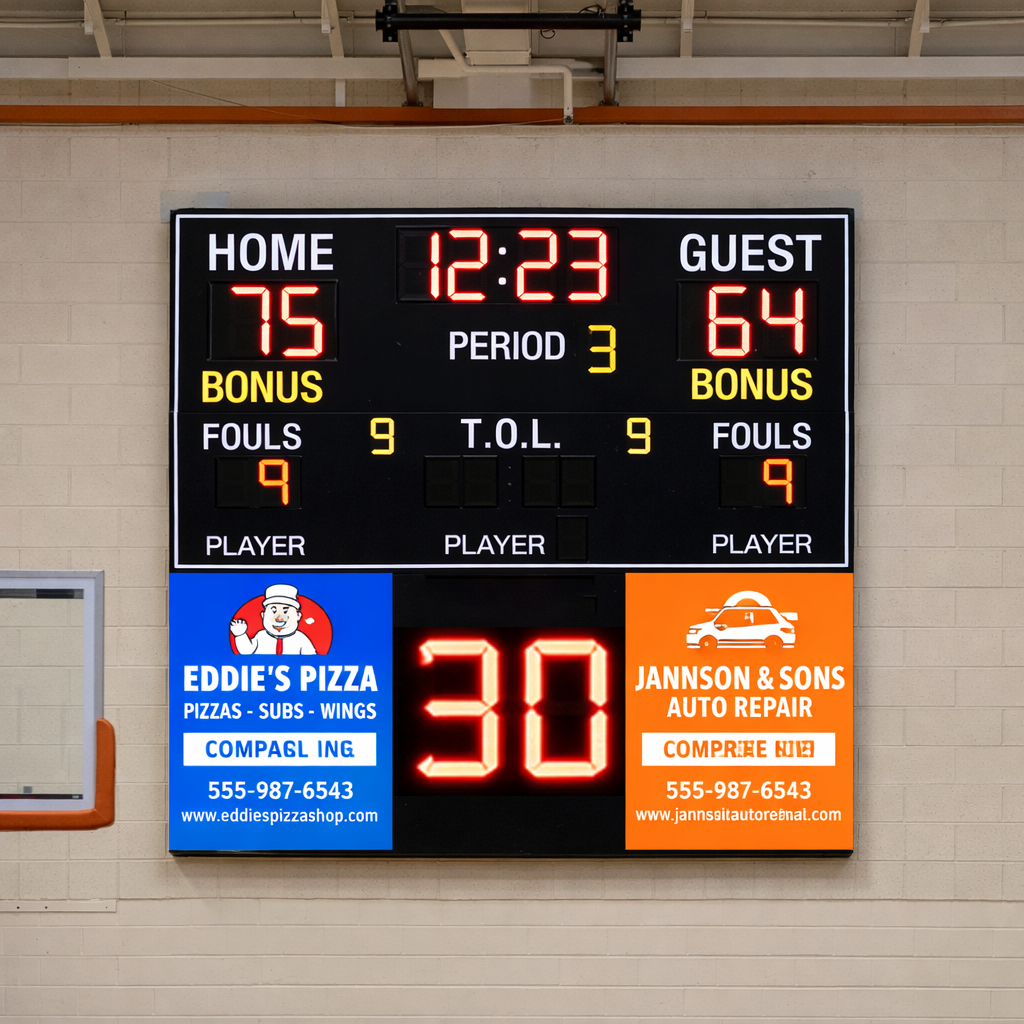 Sponsor advertising display